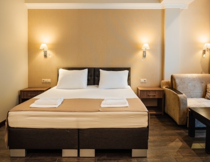 Студия 2-местный 1-комнатный с балконом, корпус 1 - Дом отдыха «Им. Челюскинцев» Гагра